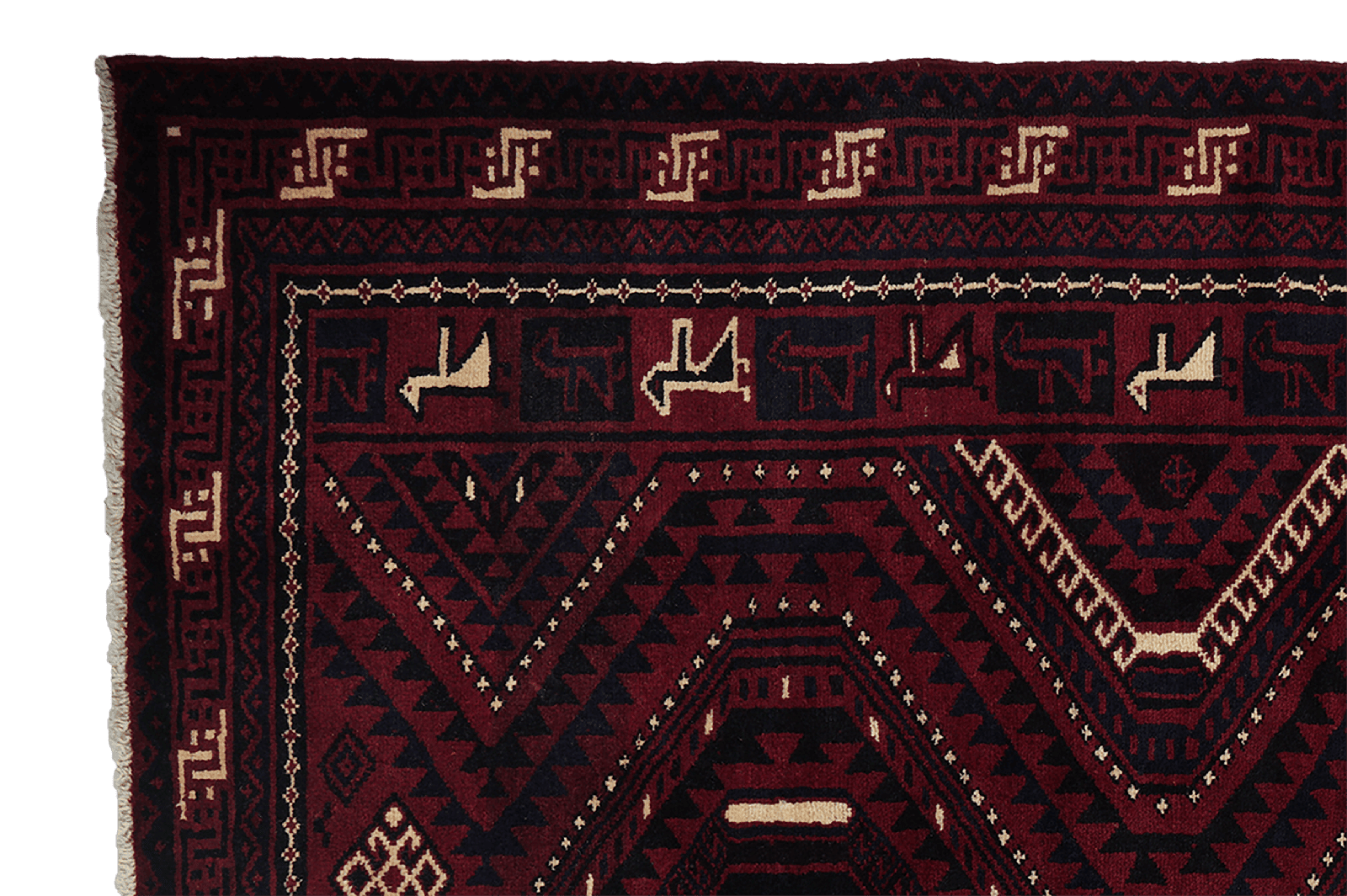 Lori — Hand-knotted, 213x303 cm, Red, 100% Virgin Wool | View 3