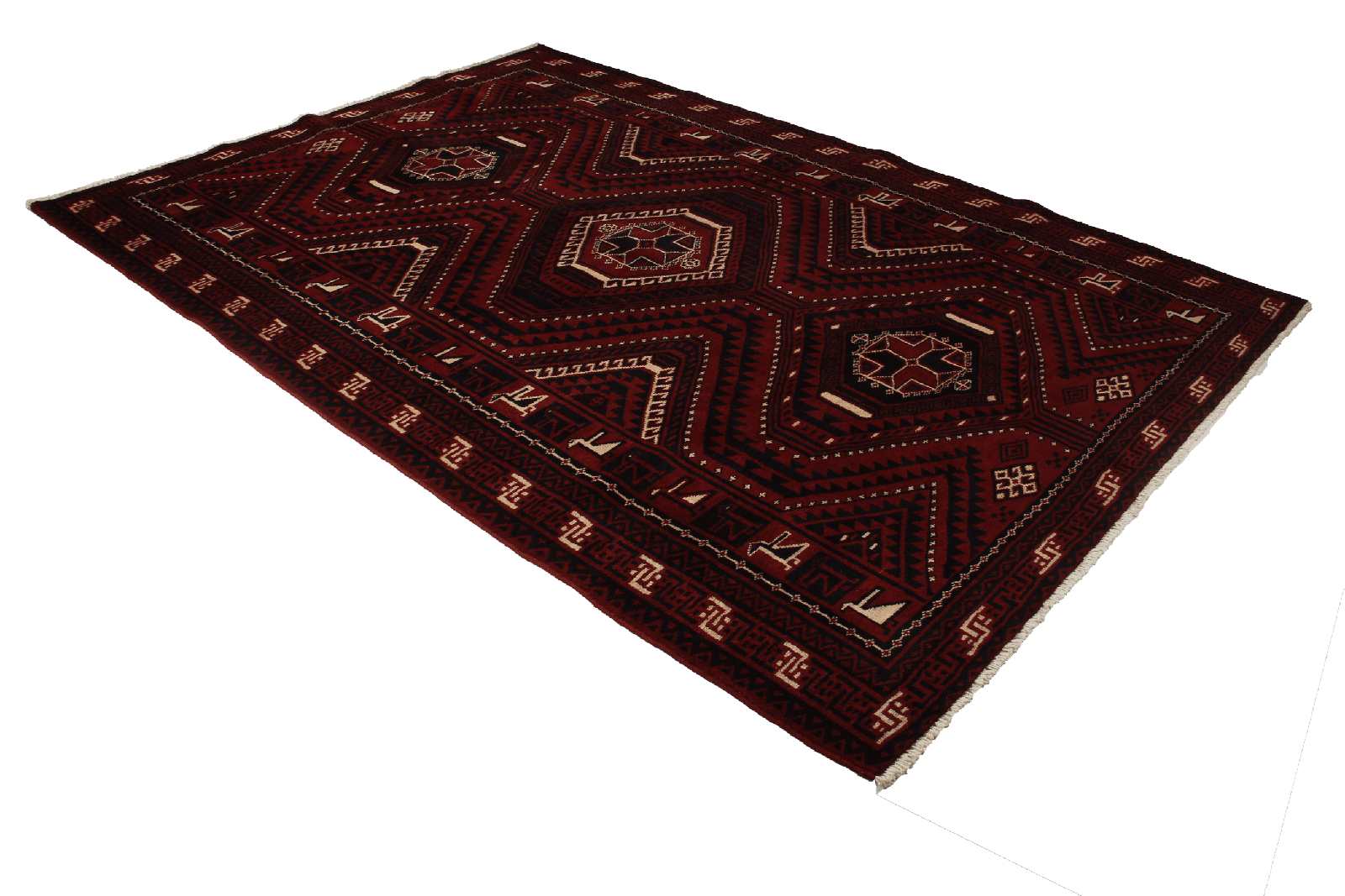 Lori — Hand-knotted, 213x303 cm, Red, 100% Virgin Wool | View 5