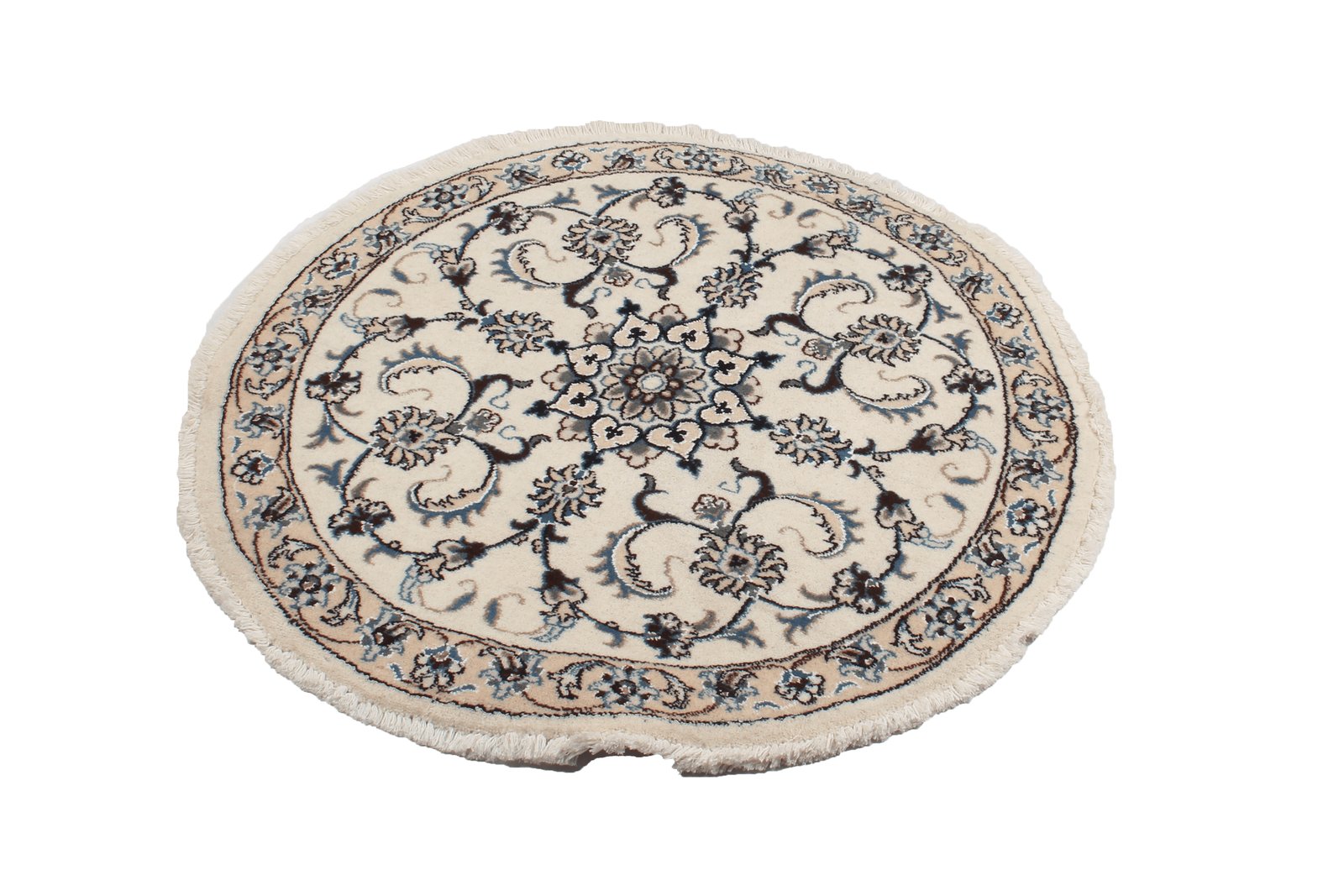 Nain — Hand-knotted, 100x100 cm, Beige, 100% Virgin Wool | View 5