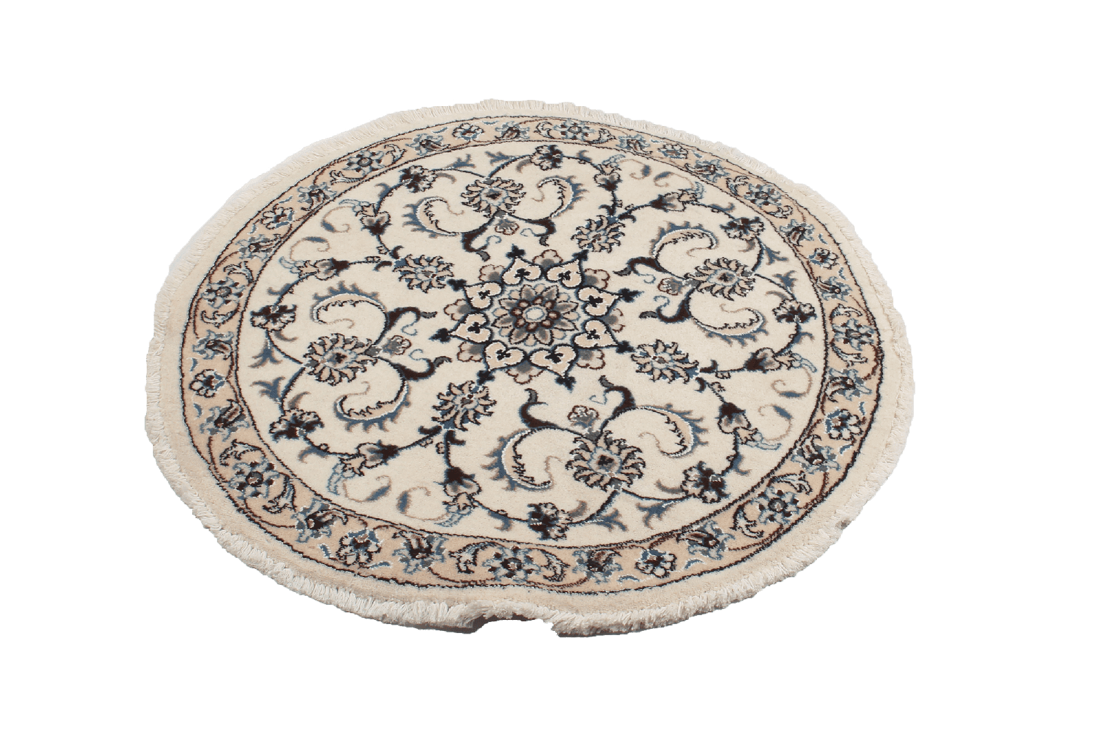 Nain — Hand-knotted, 100x100 cm, Beige, 100% Virgin Wool | View 5