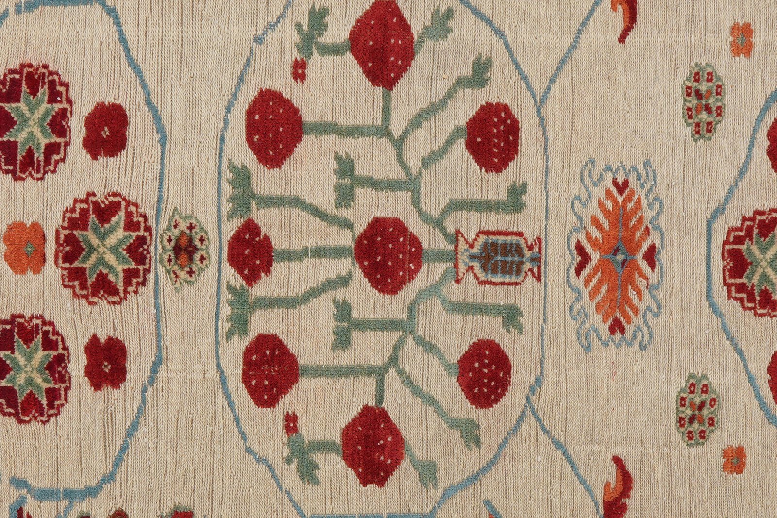 Kelim Belutch — Handmade, 143x180 cm, Beige, 100% Virgin Wool | View 6