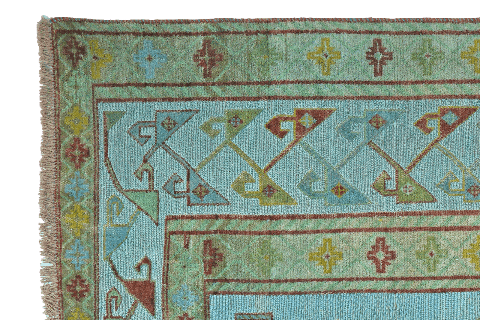 Kelim Belutch — Handmade, 209x245 cm, Blue, 100% Virgin Wool | View 3