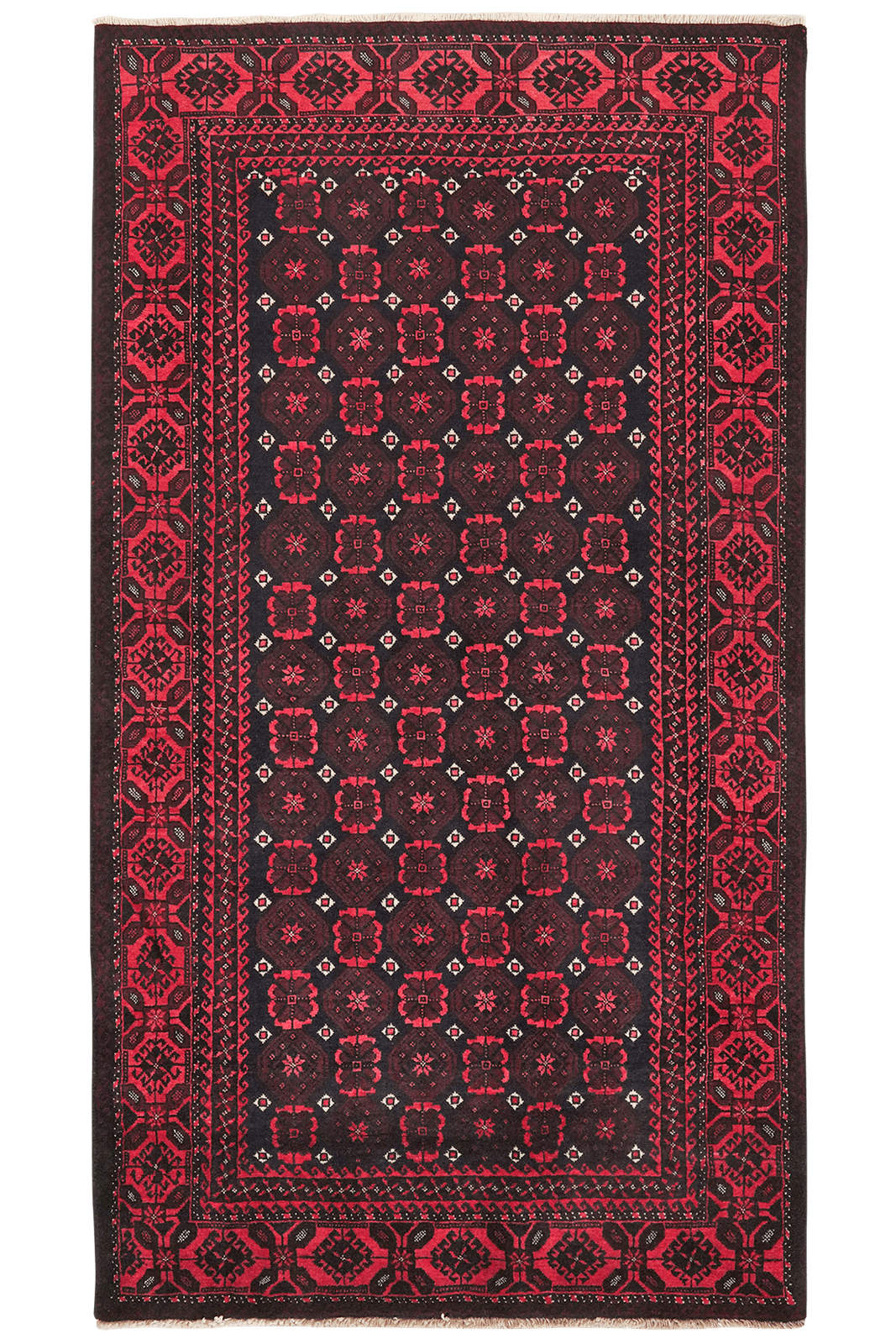 Belutch — Hand-knotted, 122x224 cm, Blue, 100% Virgin Wool | Main view