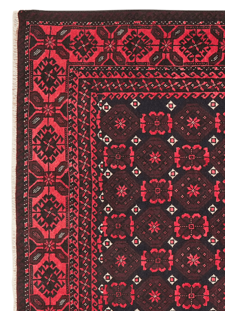 Belutch — Hand-knotted, 122x224 cm, Blue, 100% Virgin Wool | View 3