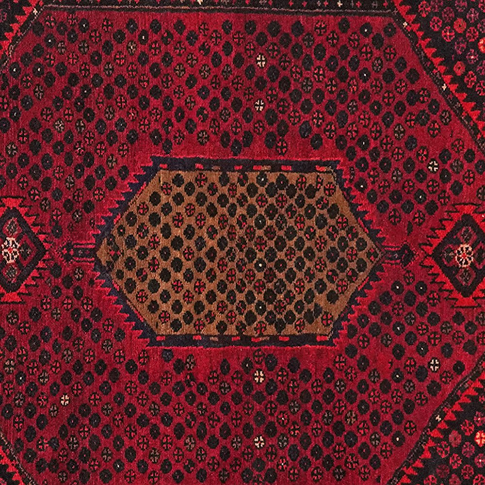 Tarom — Hand-knotted, 129x200 cm, Red, 100% Virgin Wool | View 4