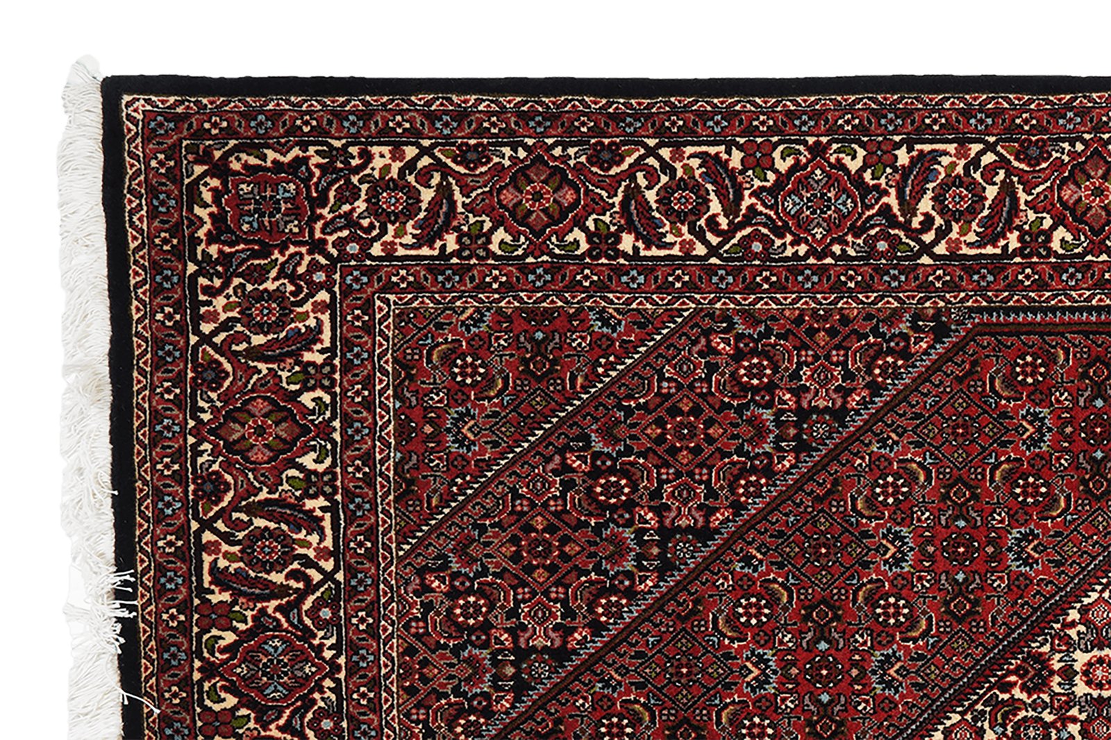 Bidjar Zandjan — Hand-knotted, 140x228 cm, Red, 100% Virgin Wool | View 3