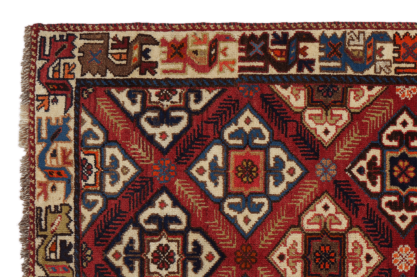 Gashgai — Handgefertigt, 163x95 cm, Beige, 100% Virgin Wool | View 4