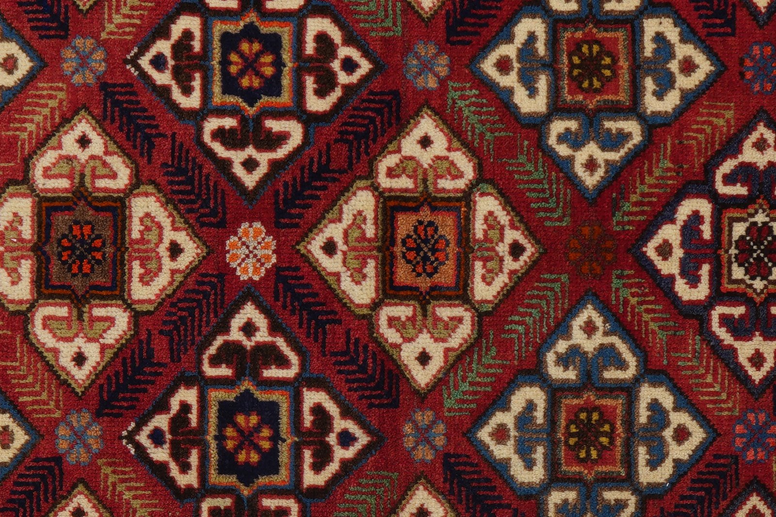 Gashgai — Hand-knotted, 95x163 cm, Red, 100% Virgin Wool | View 7