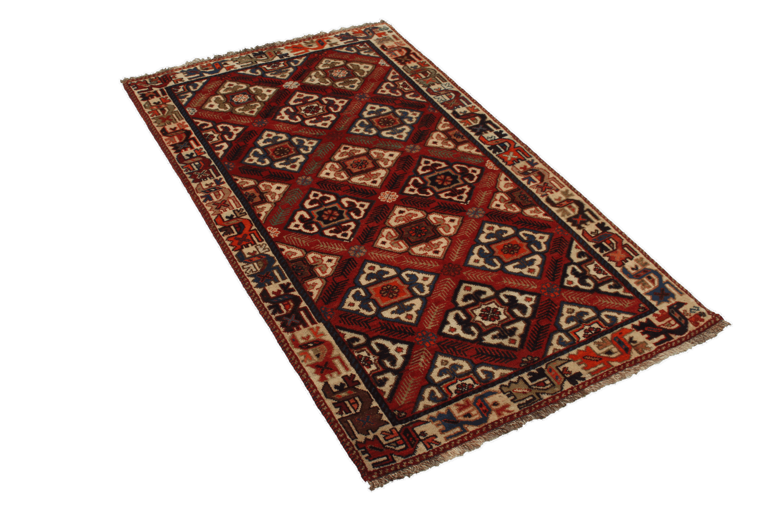 Gashgai — Handgefertigt, 163x95 cm, Beige, 100% Virgin Wool | View 6