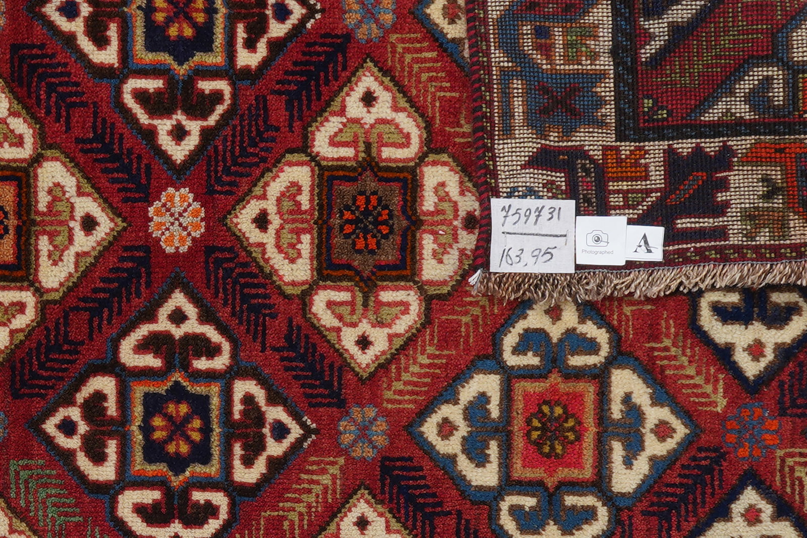 Gashgai — Handgefertigt, 163x95 cm, Beige, 100% Virgin Wool | View 7