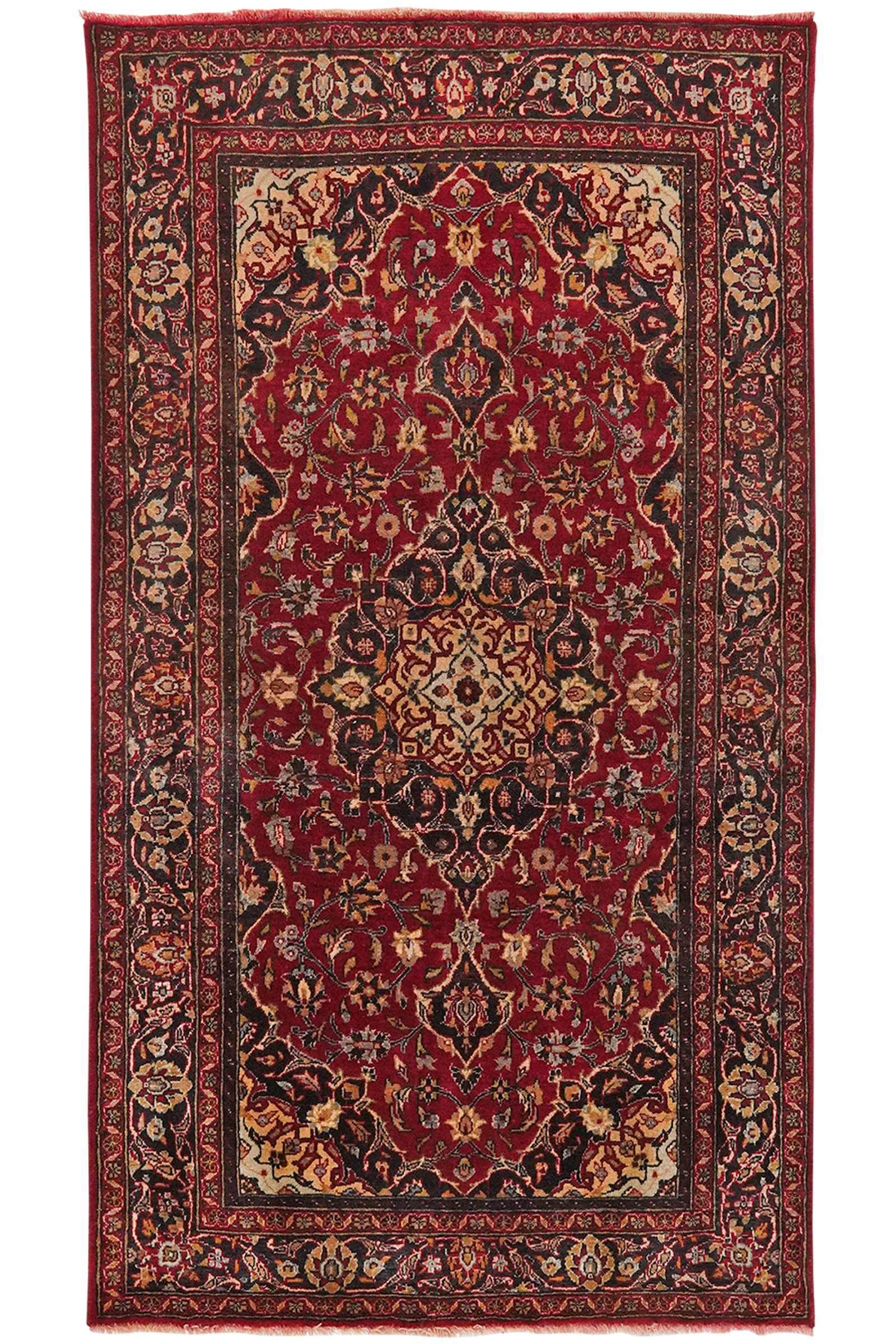 Belutch — Handgefertigt, 182x102 cm, Blau, 100% Virgin Wool | Main view