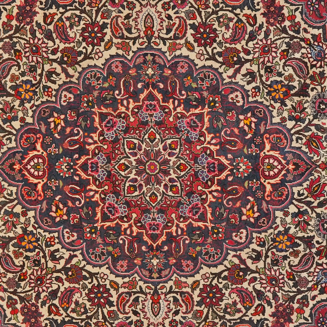 Bakhtiar — Hand-knotted, 209x303 cm, Beige, 100% Virgin Wool | View 4