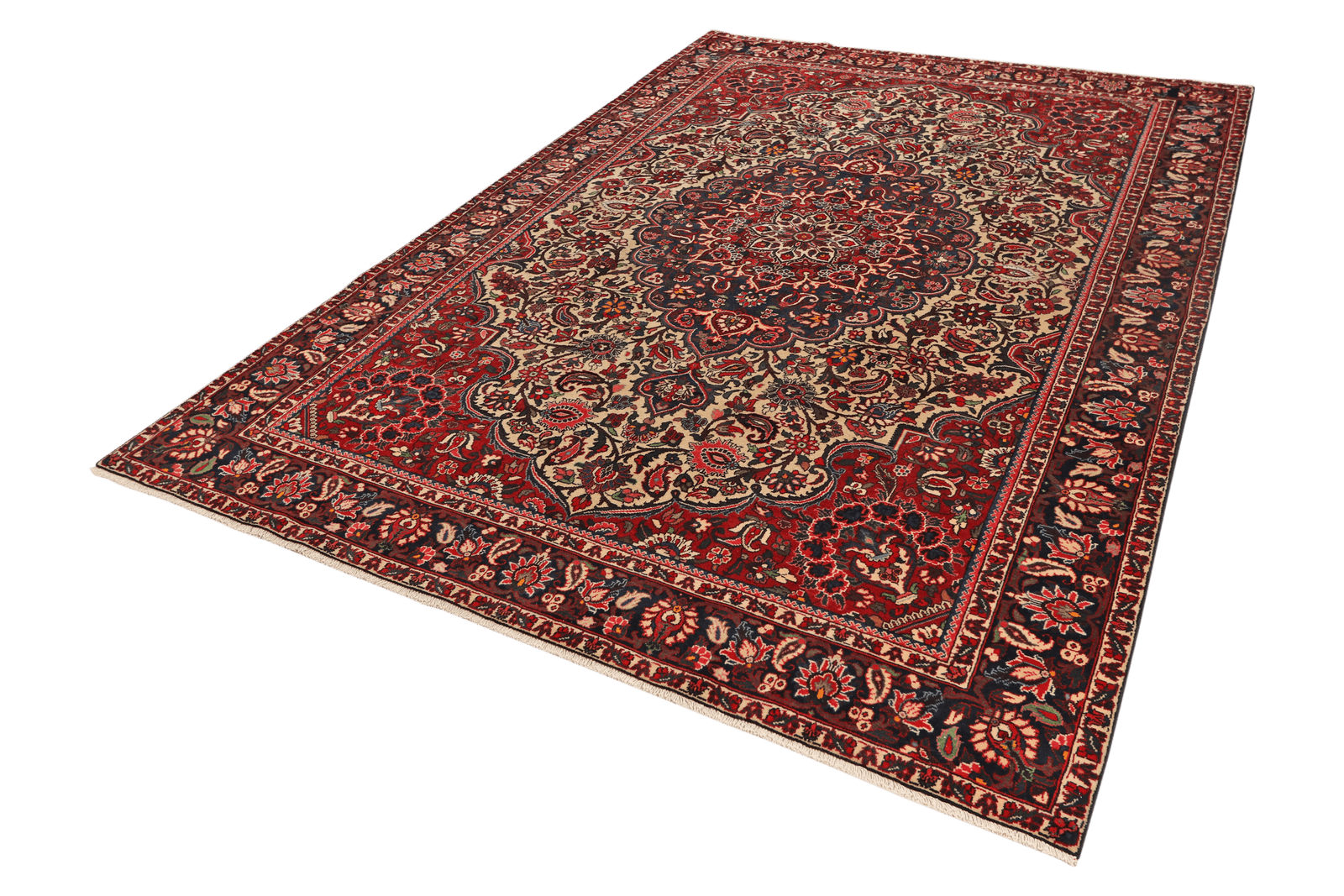 Bakhtiar — Hand-knotted, 209x303 cm, Beige, 100% Virgin Wool | View 5