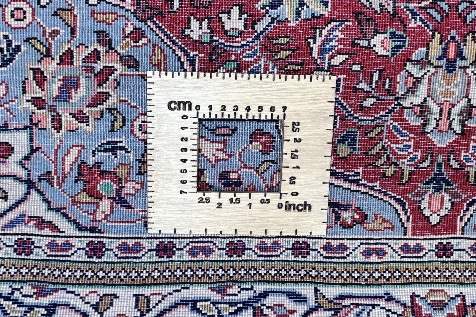 Sarough — Hand-knotted, 129x215 cm, Red, 100% Virgin Wool | View 11