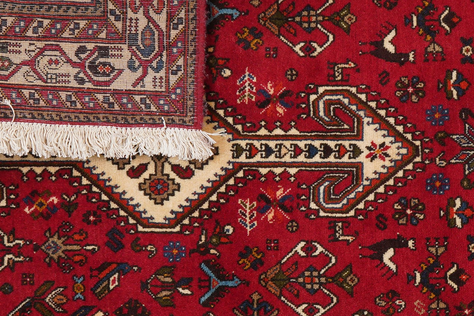 Nasrabad — Hand-knotted, 142x214 cm, Red, 100% Virgin Wool | View 8