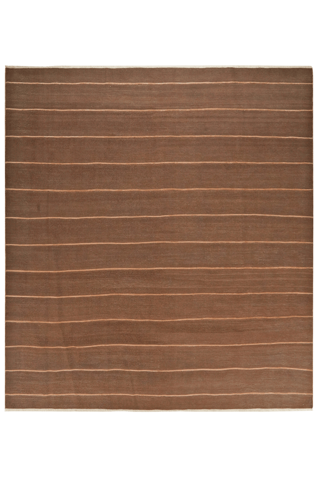 Kelim Afshar — Handmade, 260x287 cm, Brown, 100% Virgin Wool | Main view