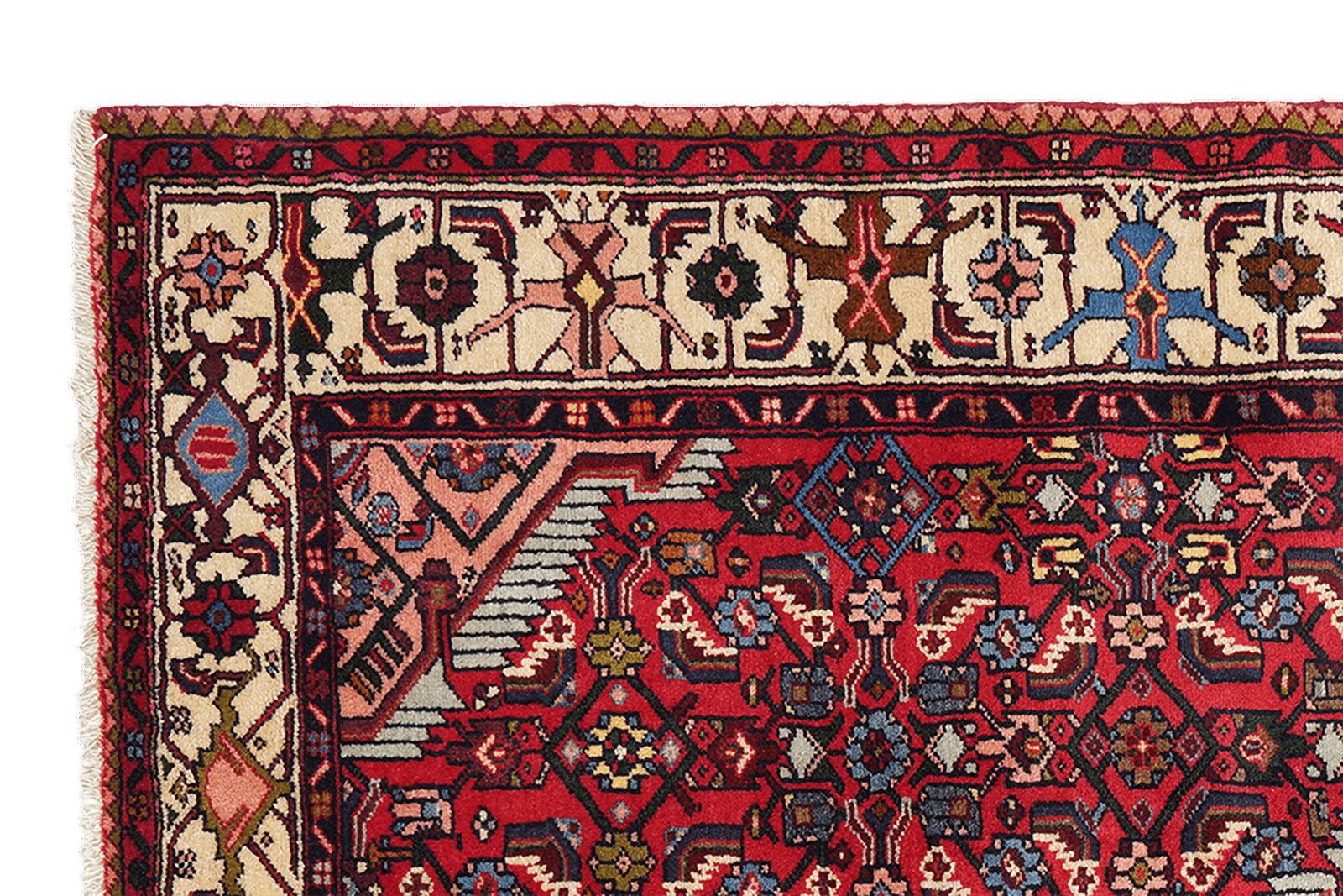 Assadabad — Handgefertigt, 202x128 cm, Beige, 100% Virgin Wool | View 4