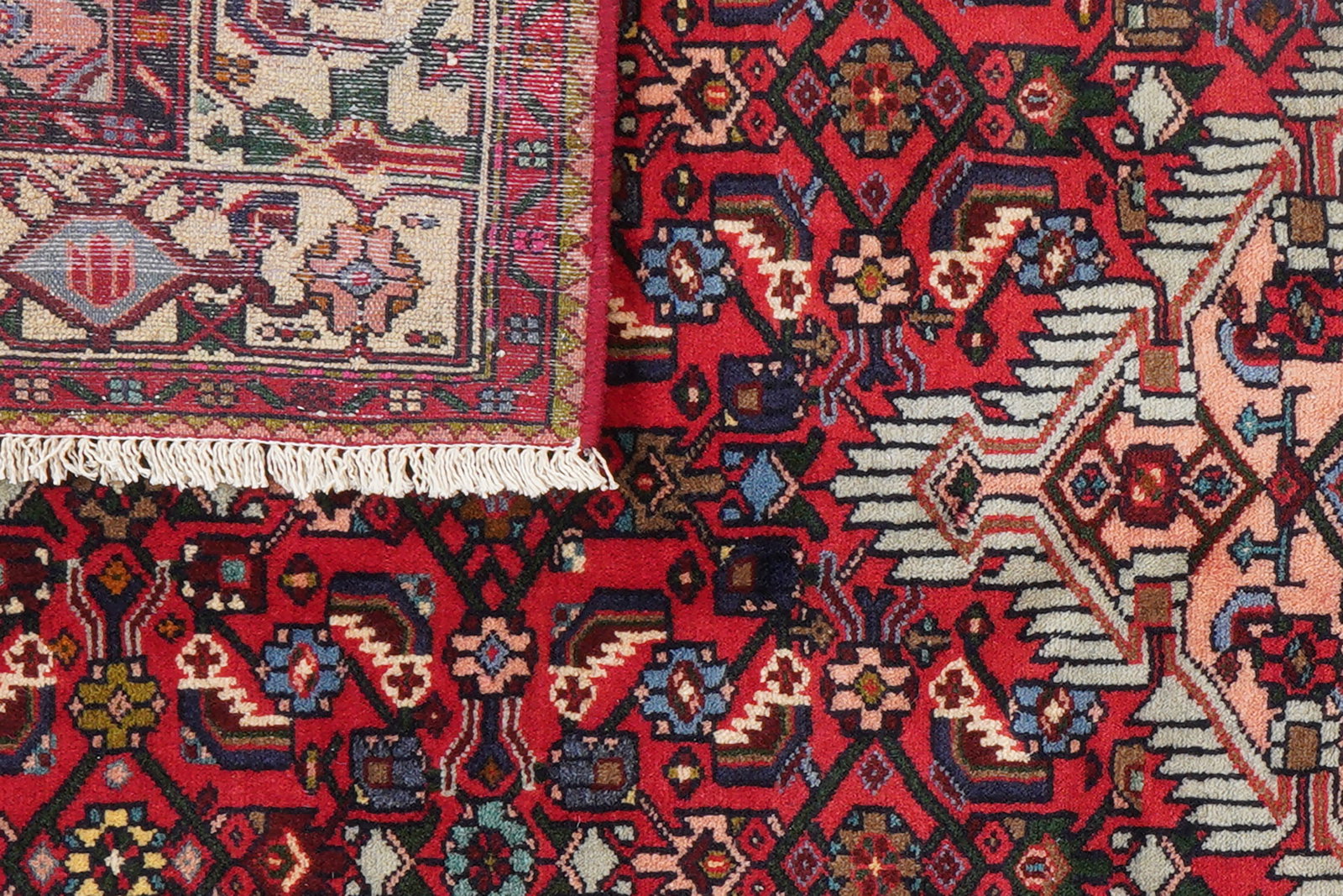 Assadabad — Handgefertigt, 202x128 cm, Beige, 100% Virgin Wool | View 9