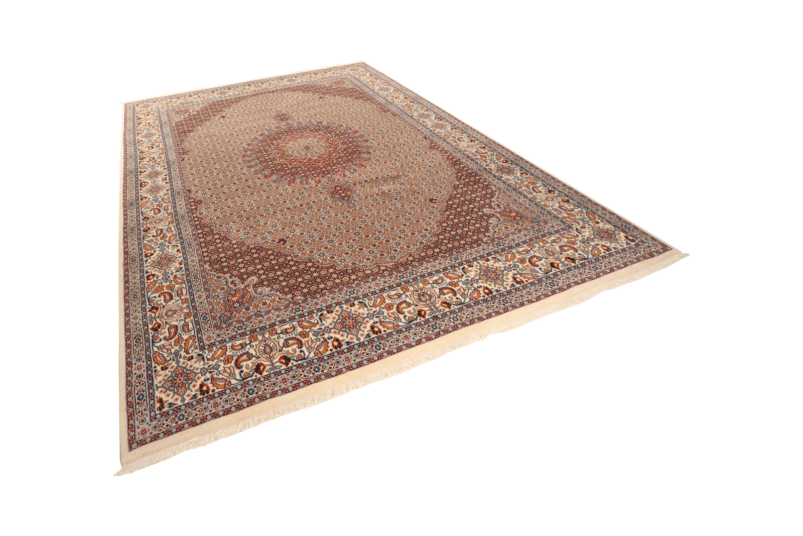 Moud Mahi — Hand-knotted, 247x335 cm, Brown, 100% Virgin Wool | View 5