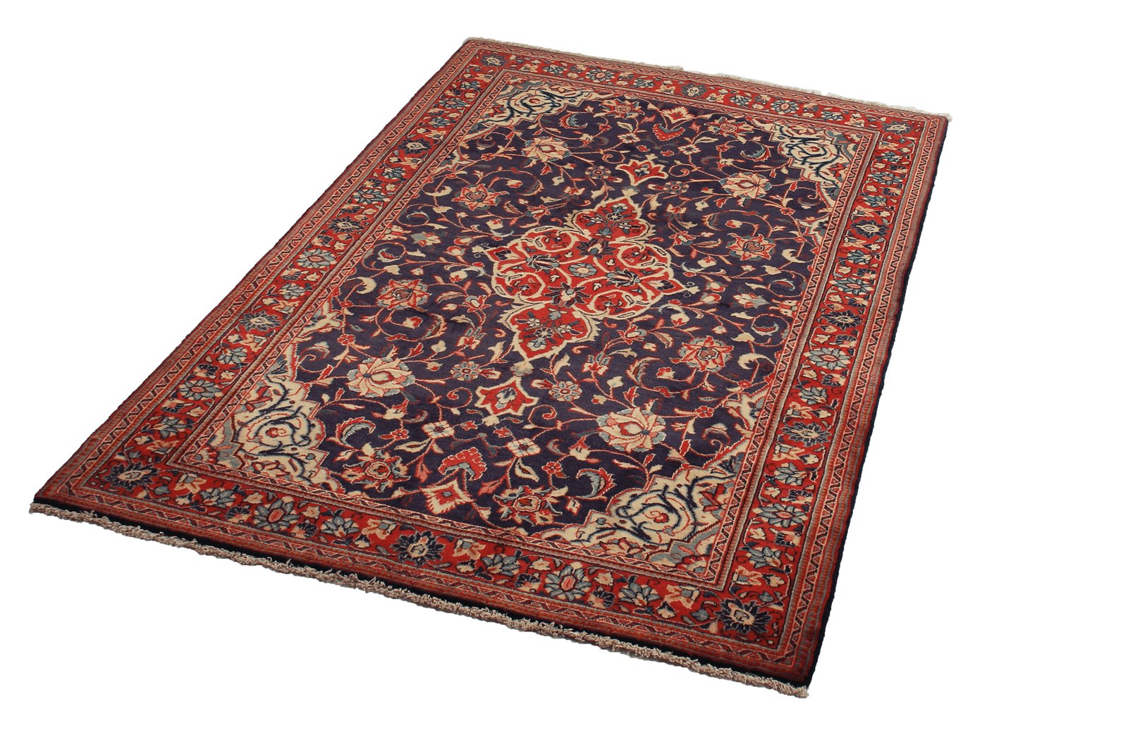 Mahal — Hand-knotted, 106x157 cm, Blue, 100% Virgin Wool | View 5
