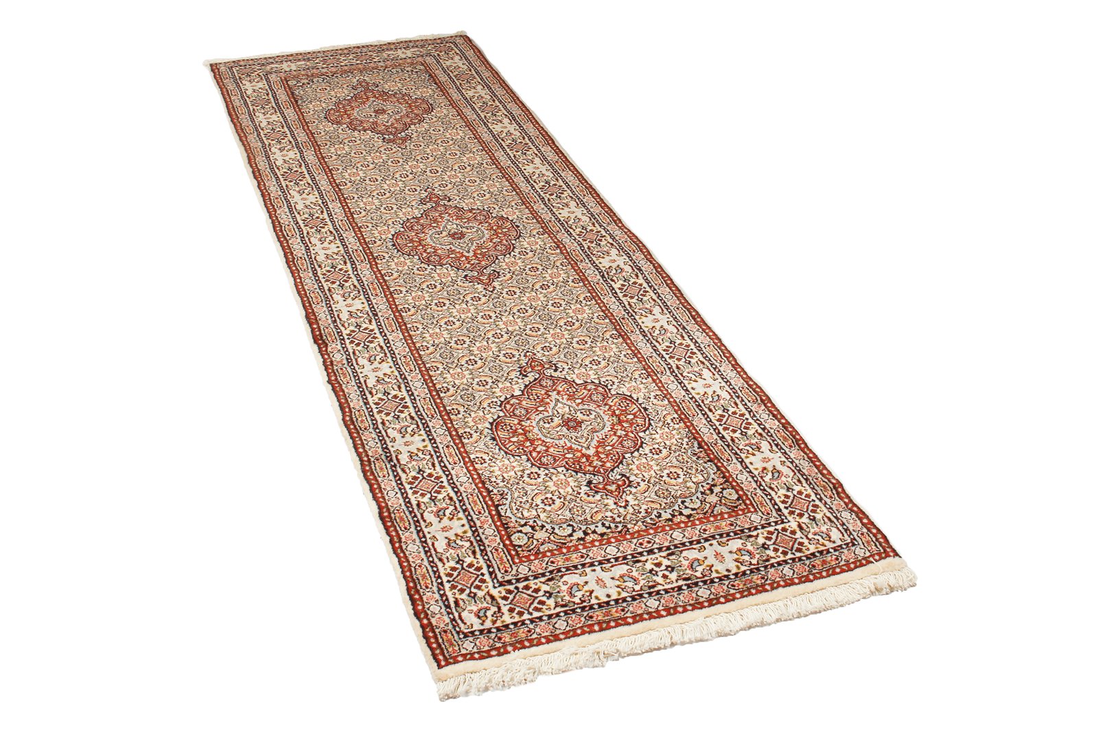 Moud Mahi — Hand-knotted, 77x247 cm, Brown, 100% Virgin Wool | View 4