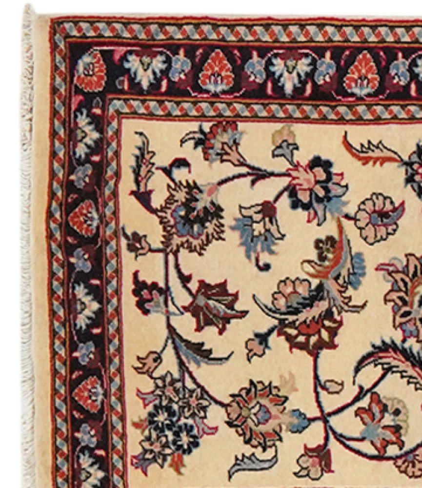 Sarough — Hand-knotted, 69x293 cm, Beige, 100% Virgin Wool | View 3