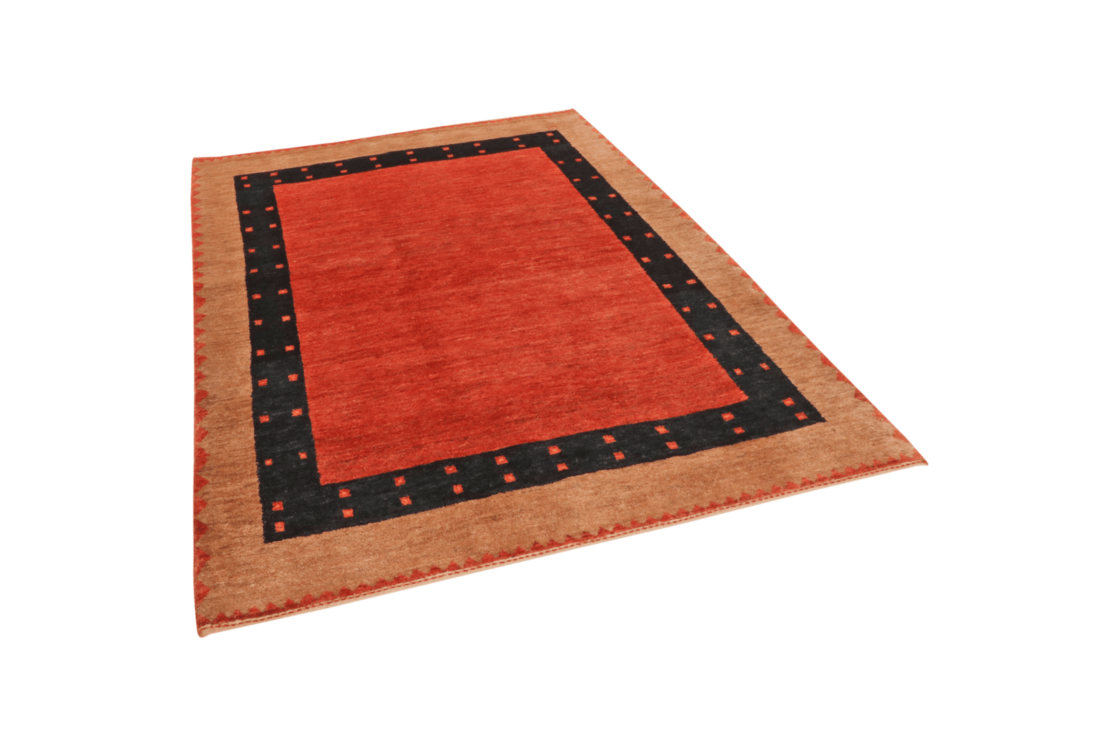 Rizbaf — Hand-knotted, 125x160 cm, Red, 100% Virgin Wool | View 5