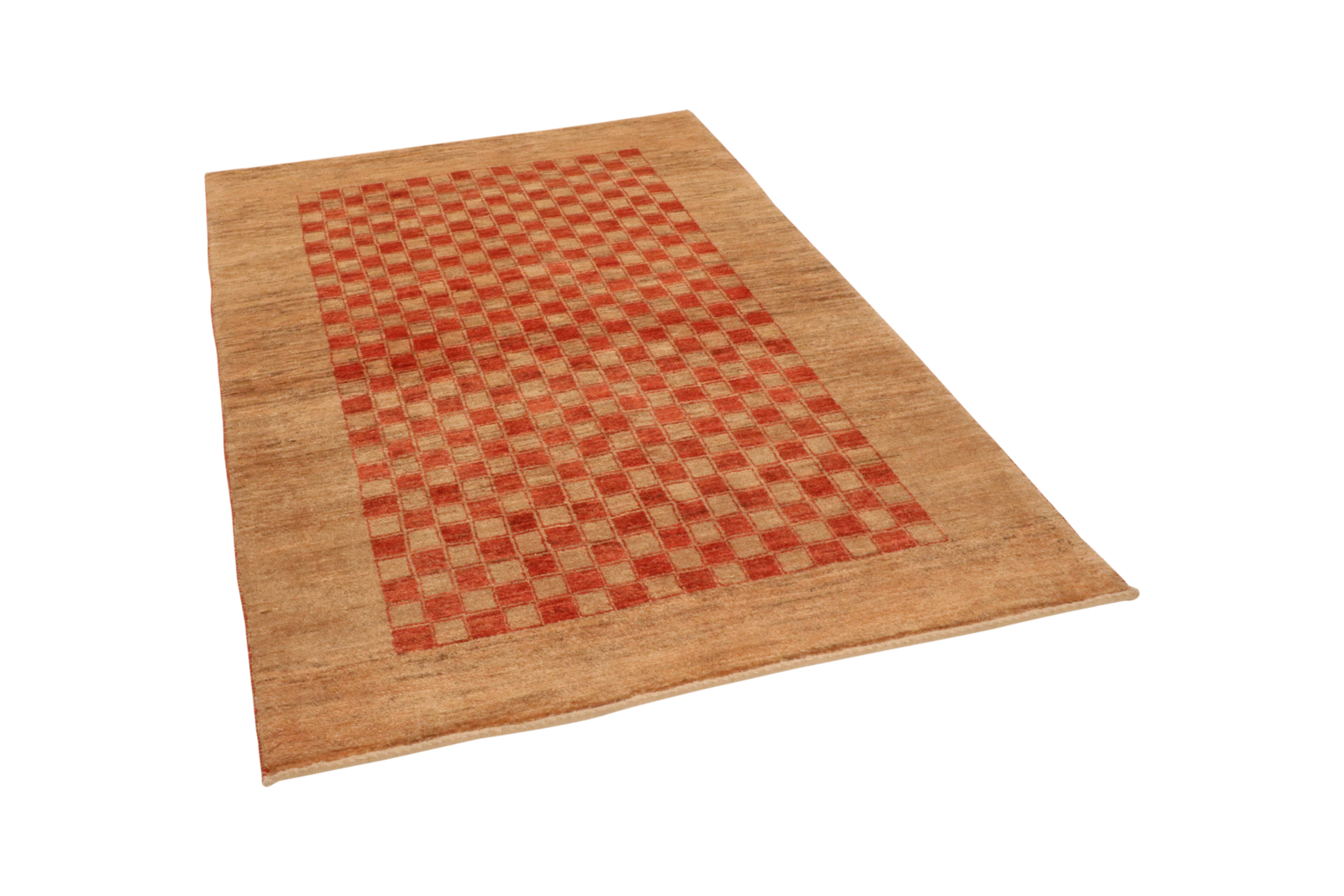 Rizbaf — Handgefertigt, 147x101 cm, Beige, 100% Virgin Wool | View 5