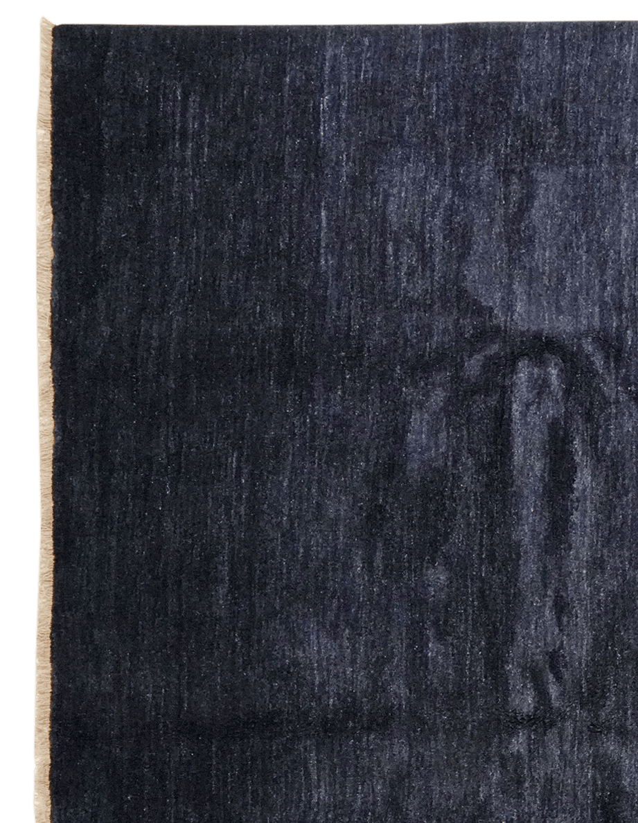 Gabbeh — Hand-knotted, 266x362 cm, Blue, 100% Virgin Wool | View 3