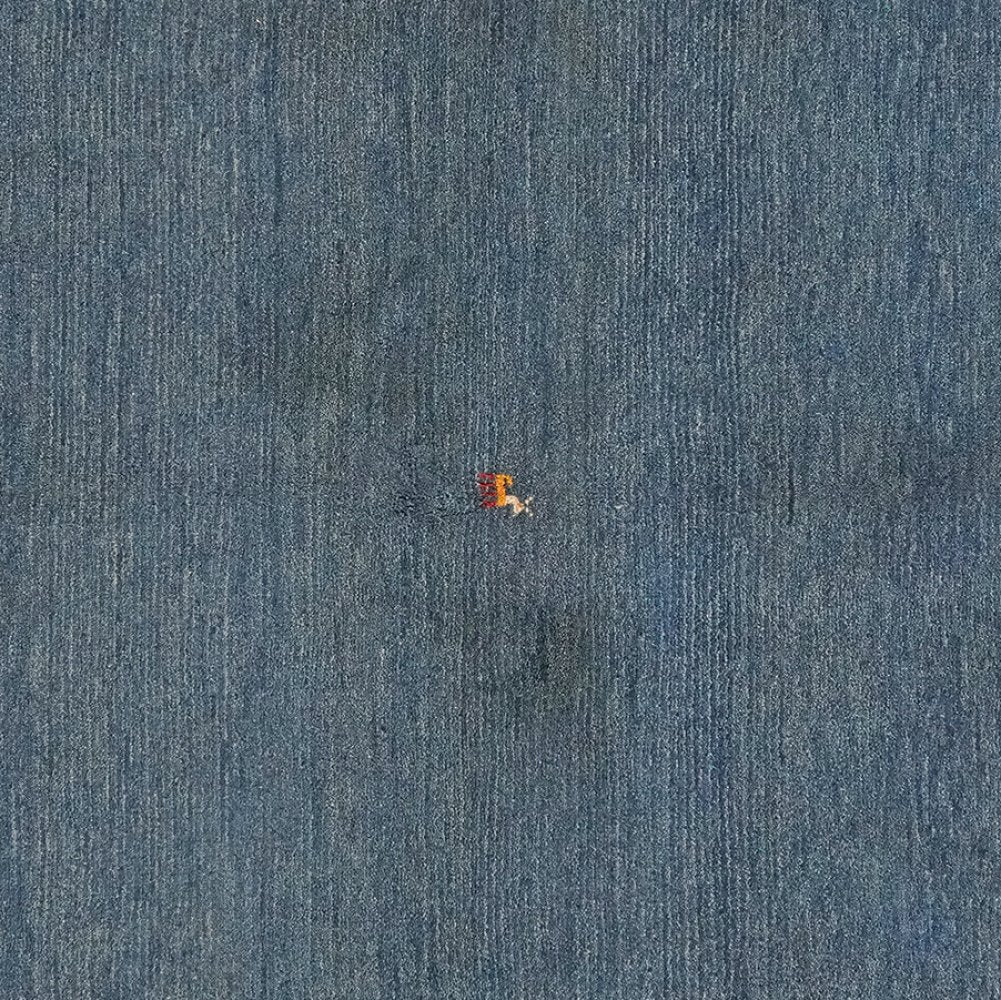 Gabbeh — Hand-knotted, 153x208 cm, Blue, 100% Virgin Wool | View 4