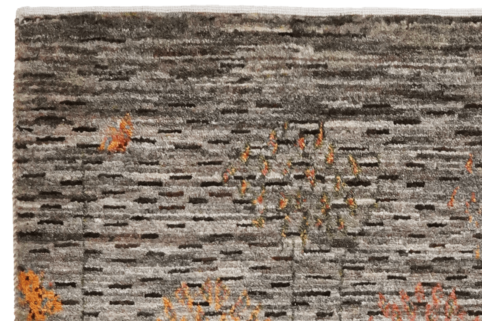 Rizbaf — Hand-knotted, 86x132 cm, Grey, 100% Virgin Wool | View 3