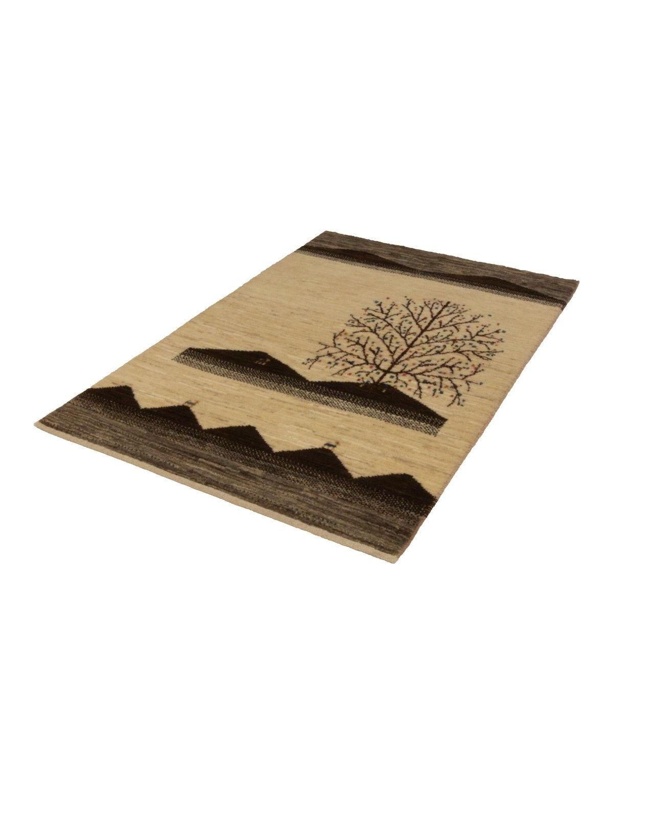 Rizbaf — Hand-knotted, 85x136 cm, Beige, 100% Virgin Wool | View 6