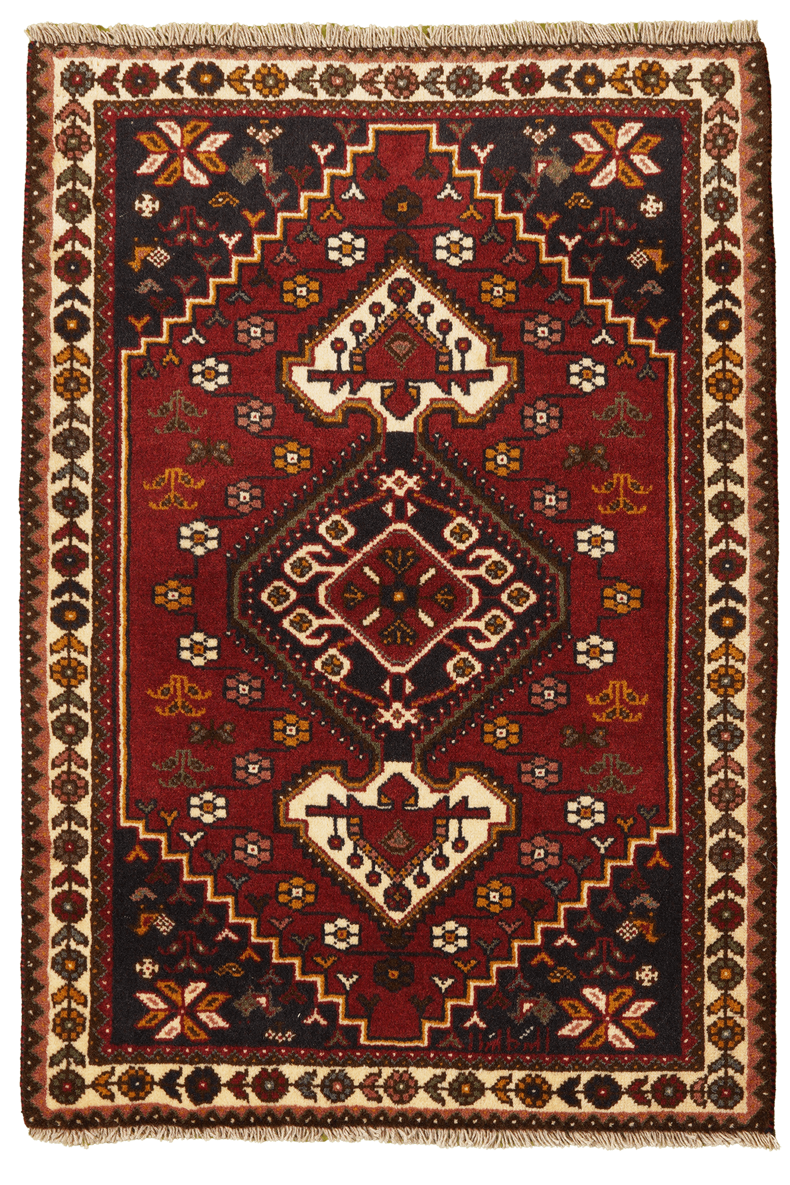 Gashgai — Handgefertigt, 117x82 cm, Beige, 100% Virgin Wool | Main view