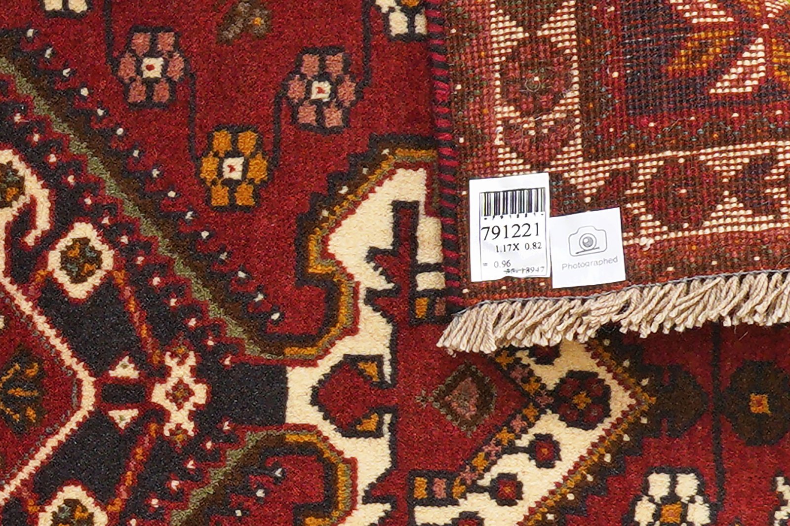 Gashgai — Hand-knotted, 82x117 cm, Red, 100% Virgin Wool | View 6
