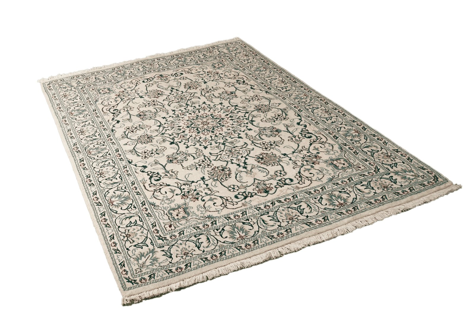 Nain 12La — Hand-knotted, 147x197 cm, Beige, 100% Virgin Wool | View 4