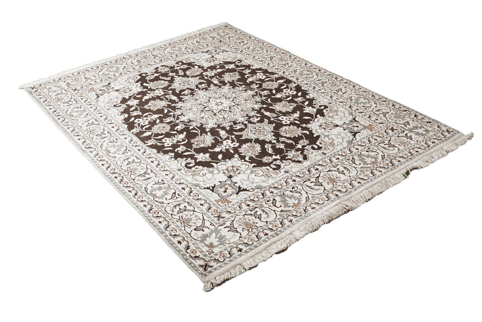 Nain 12La — Hand-knotted, 147x197 cm, Blue, 100% Virgin Wool | View 4