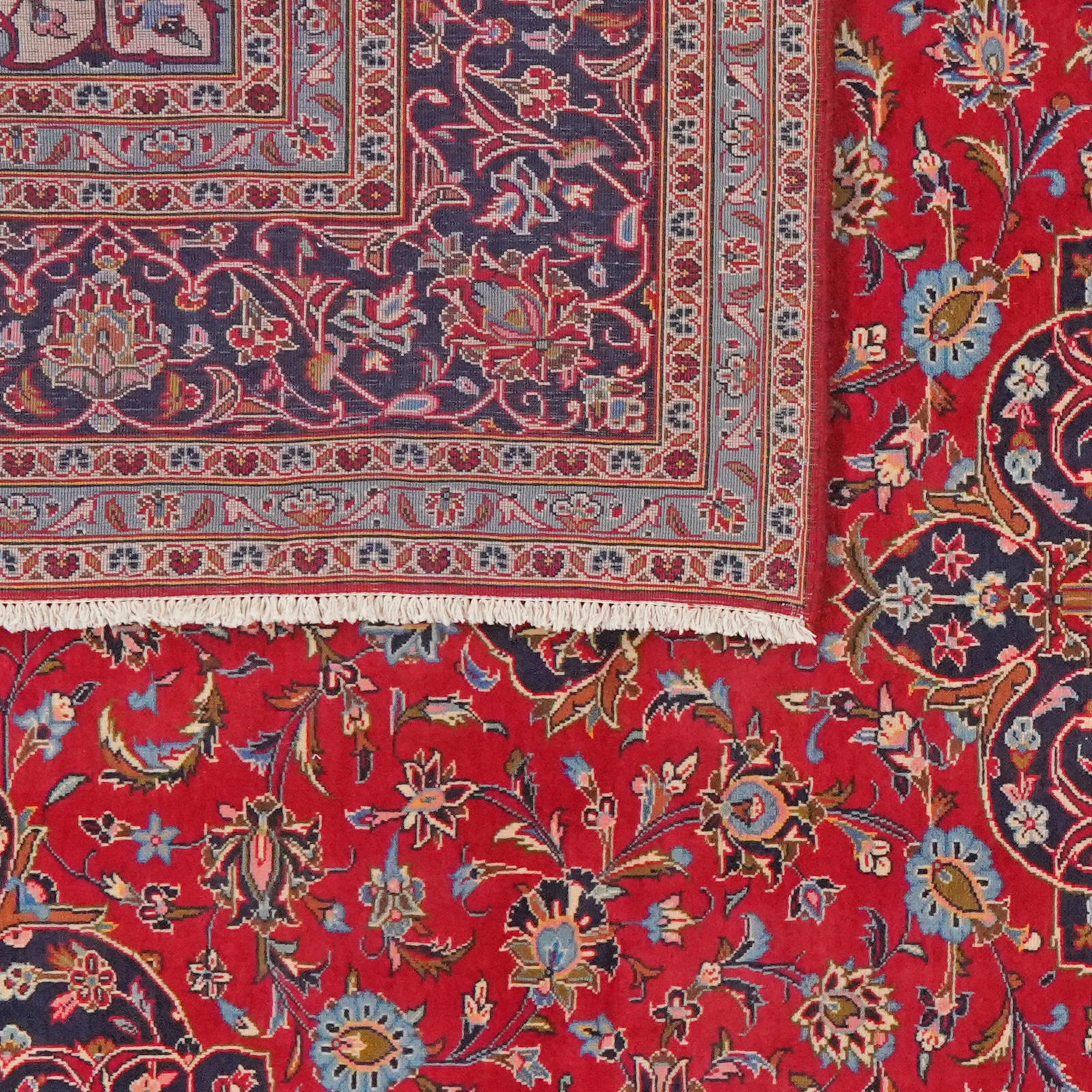 Ardakan — Handgefertigt, 350x250 cm, Blau, 100% Virgin Wool | View 7