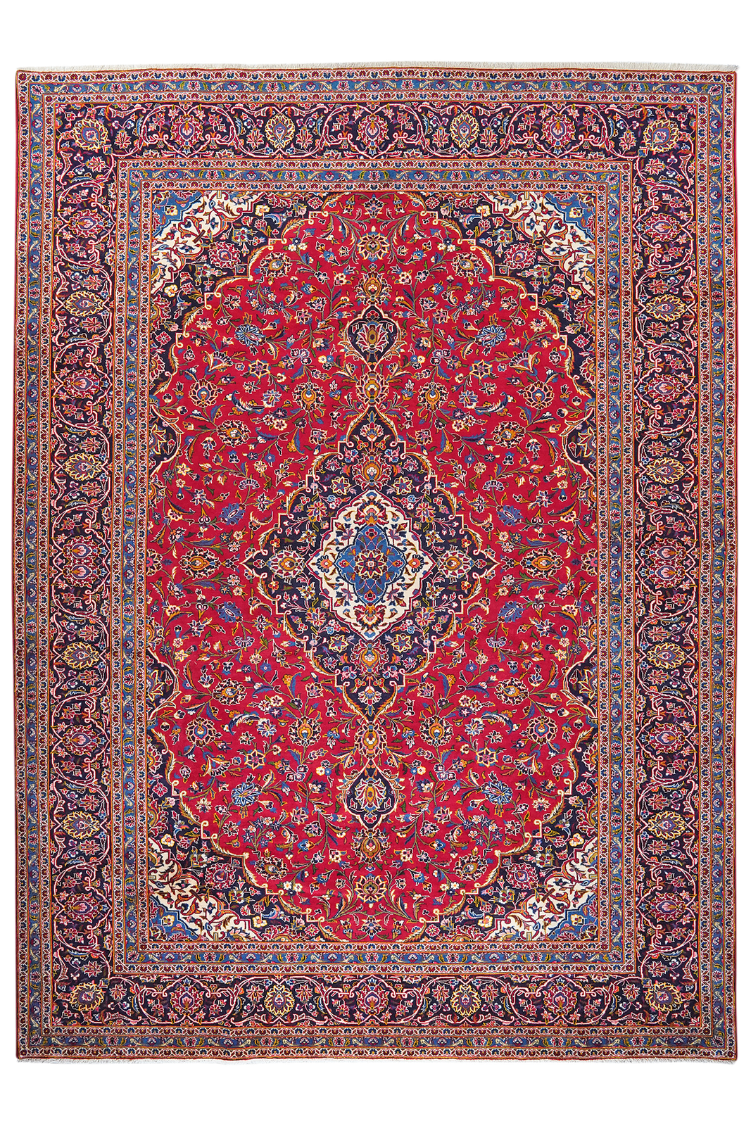Ardakan — Hand-knotted, 298x412 cm, Red, 100% Virgin Wool | Main view