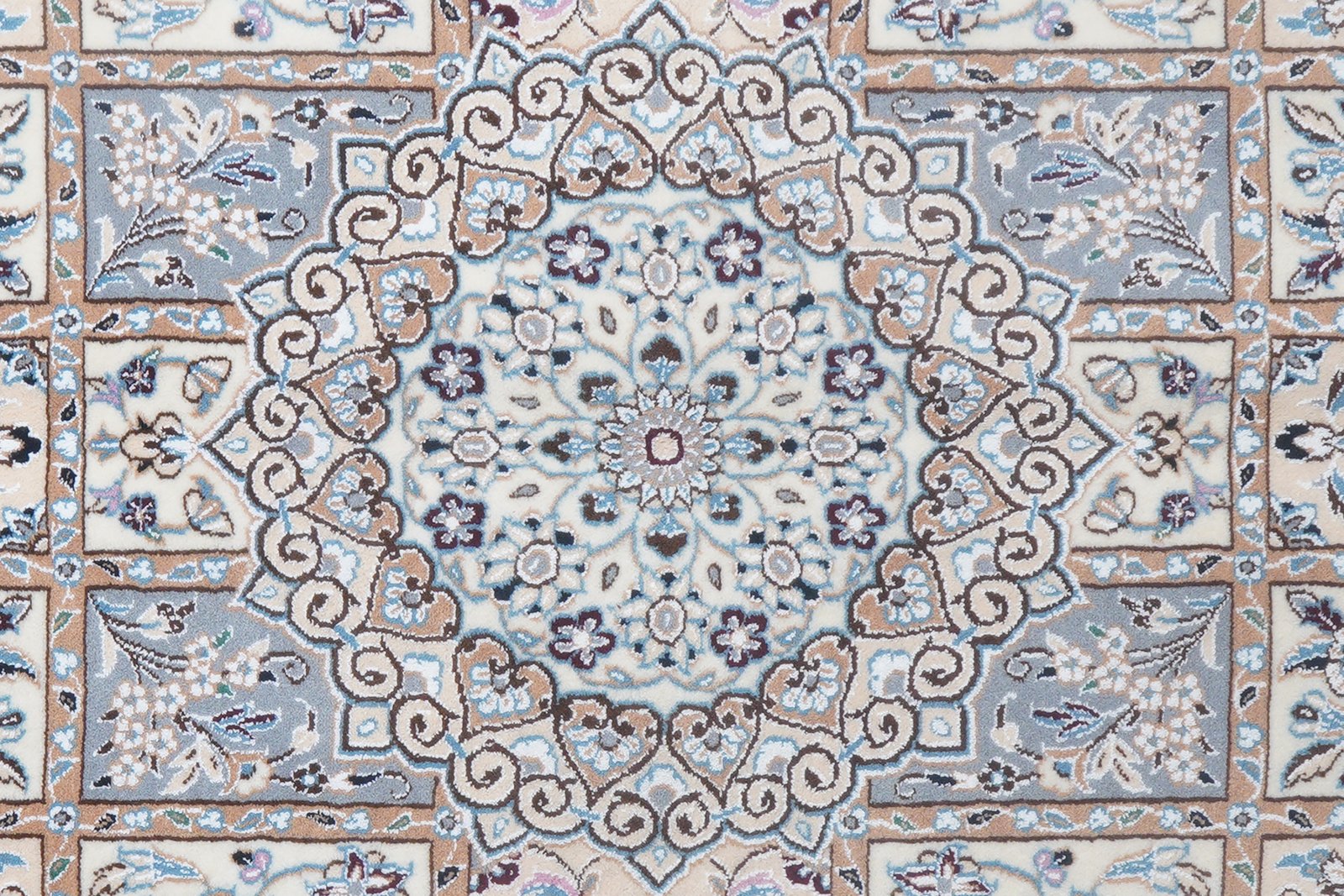 Nain 9La — Hand-knotted, 146x235 cm, Beige, 100% Virgin Wool | View 7