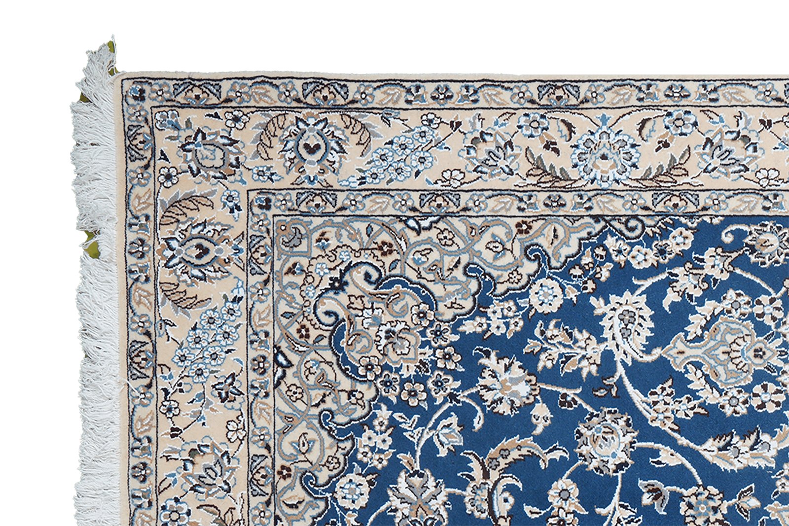 Nain 9La — Hand-knotted, 130x213 cm, Blue, 100% Virgin Wool | View 3