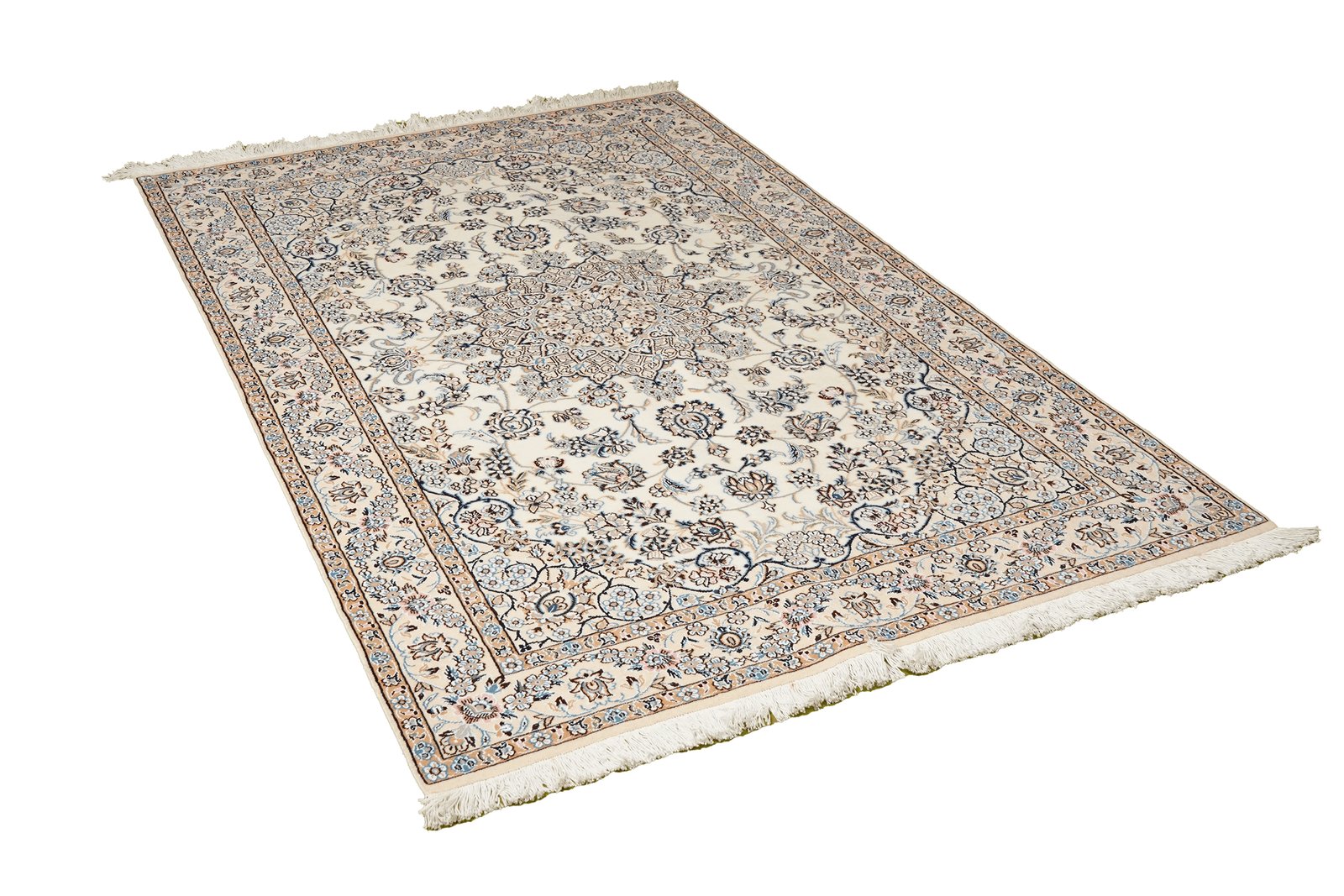 Nain 9La — Hand-knotted, 129x205 cm, Beige, 100% Virgin Wool | View 4