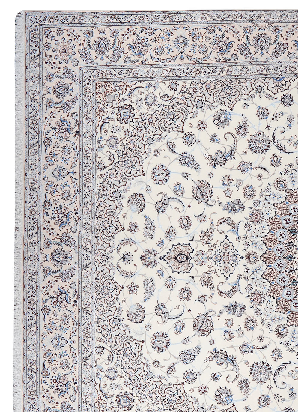 Nain 6La — Hand-knotted, 305x405 cm, Beige, 100% Virgin Wool | View 3