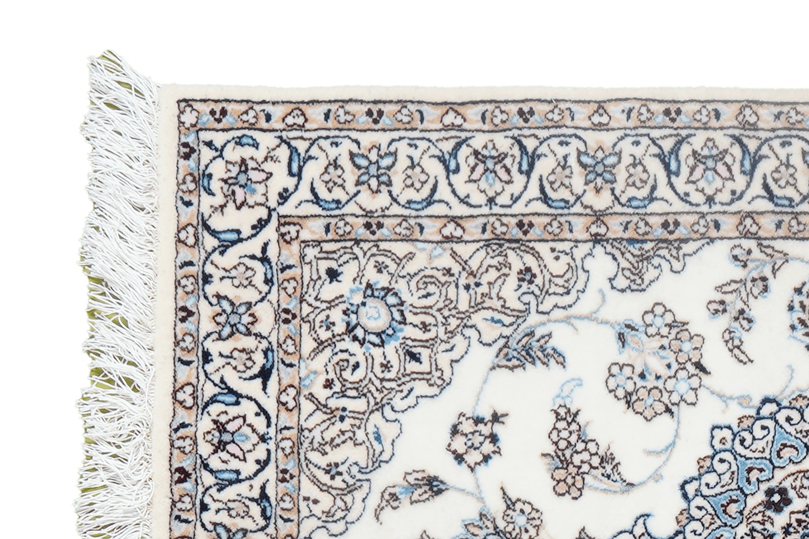Nain 6La — Hand-knotted, 60x91 cm, Beige, 100% Virgin Wool | View 3