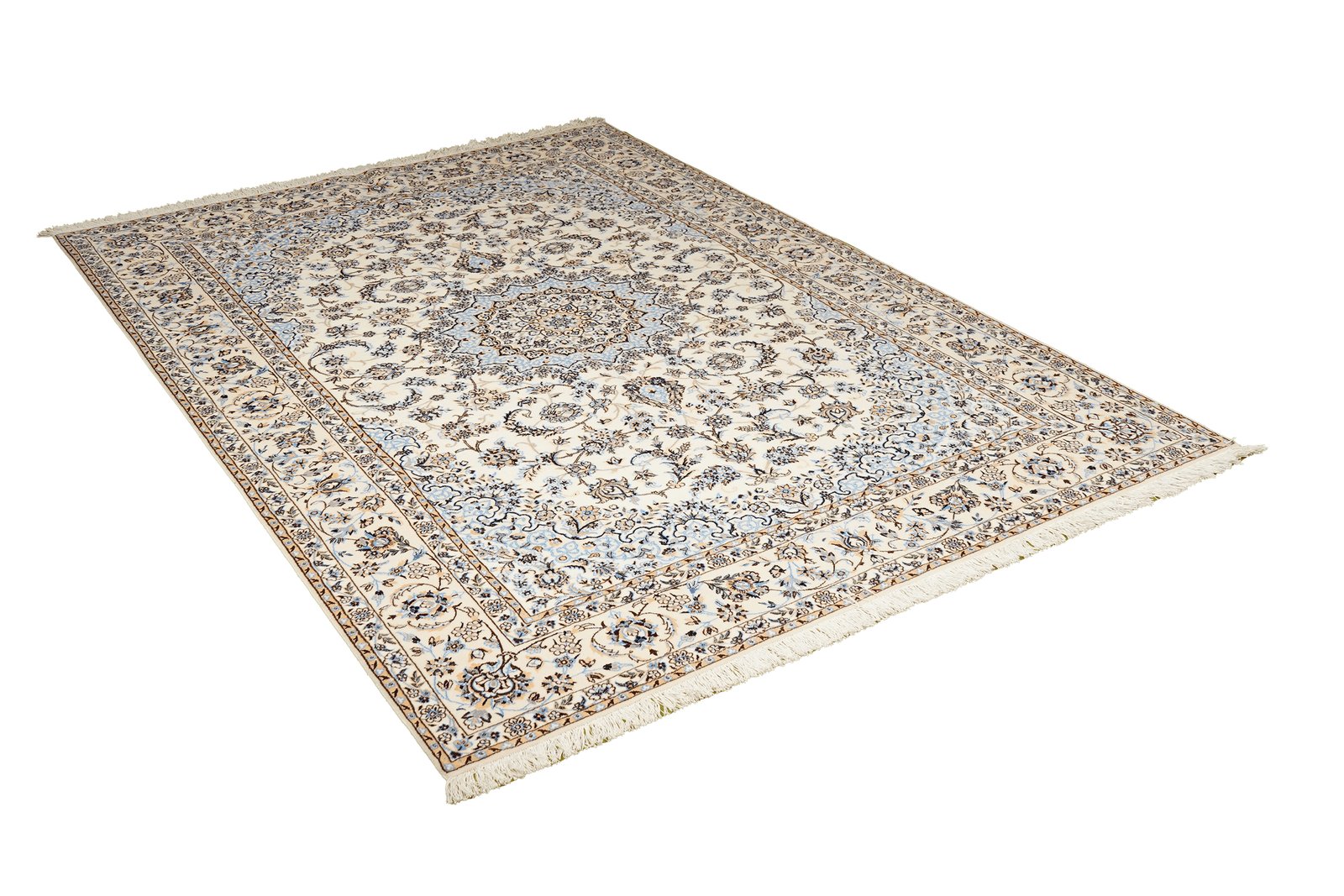 Nain 6La — Hand-knotted, 161x233 cm, Beige, 100% Virgin Wool | View 4