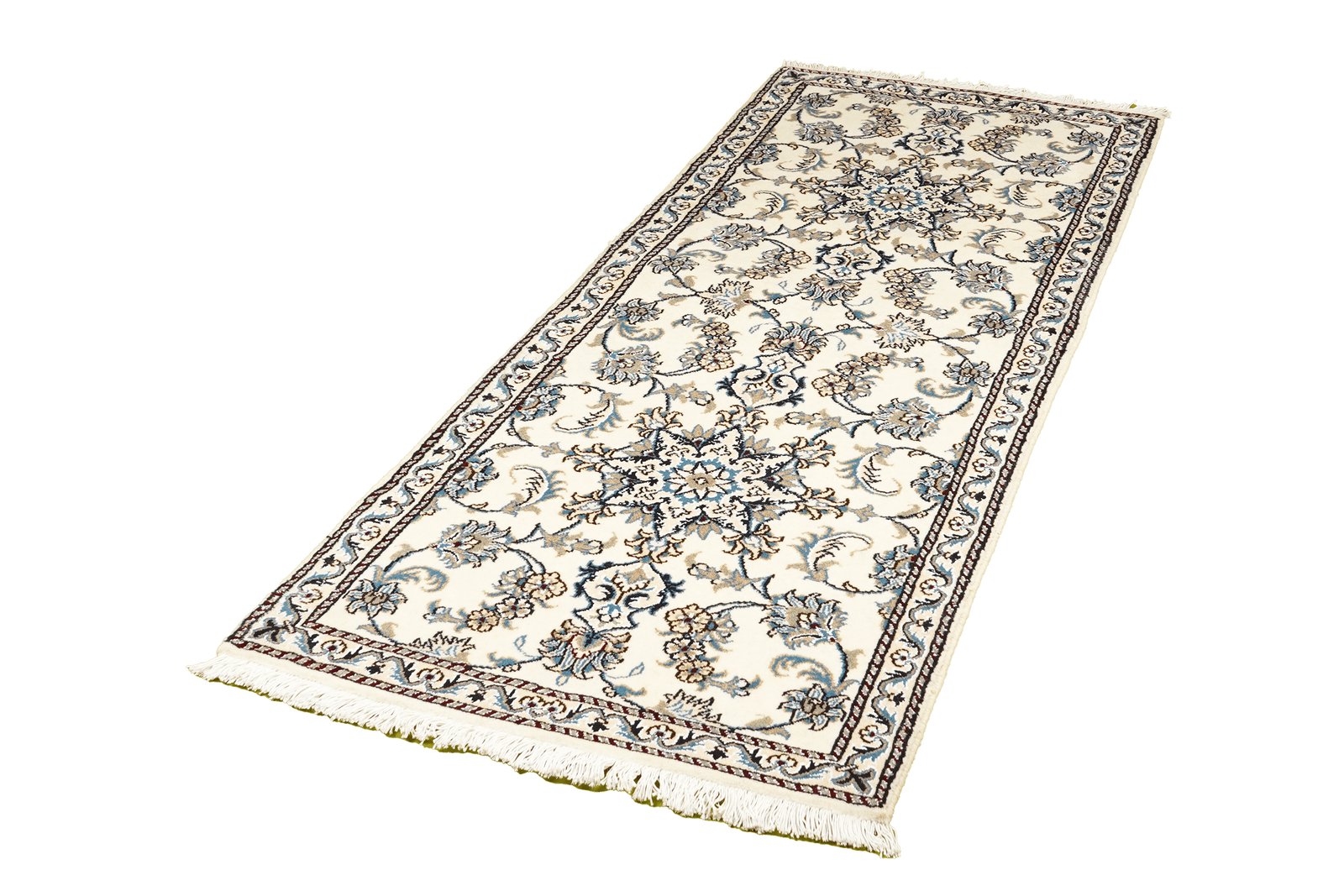 Nain 12La — Hand-knotted, 77x203 cm, Beige, 100% Virgin Wool | View 5