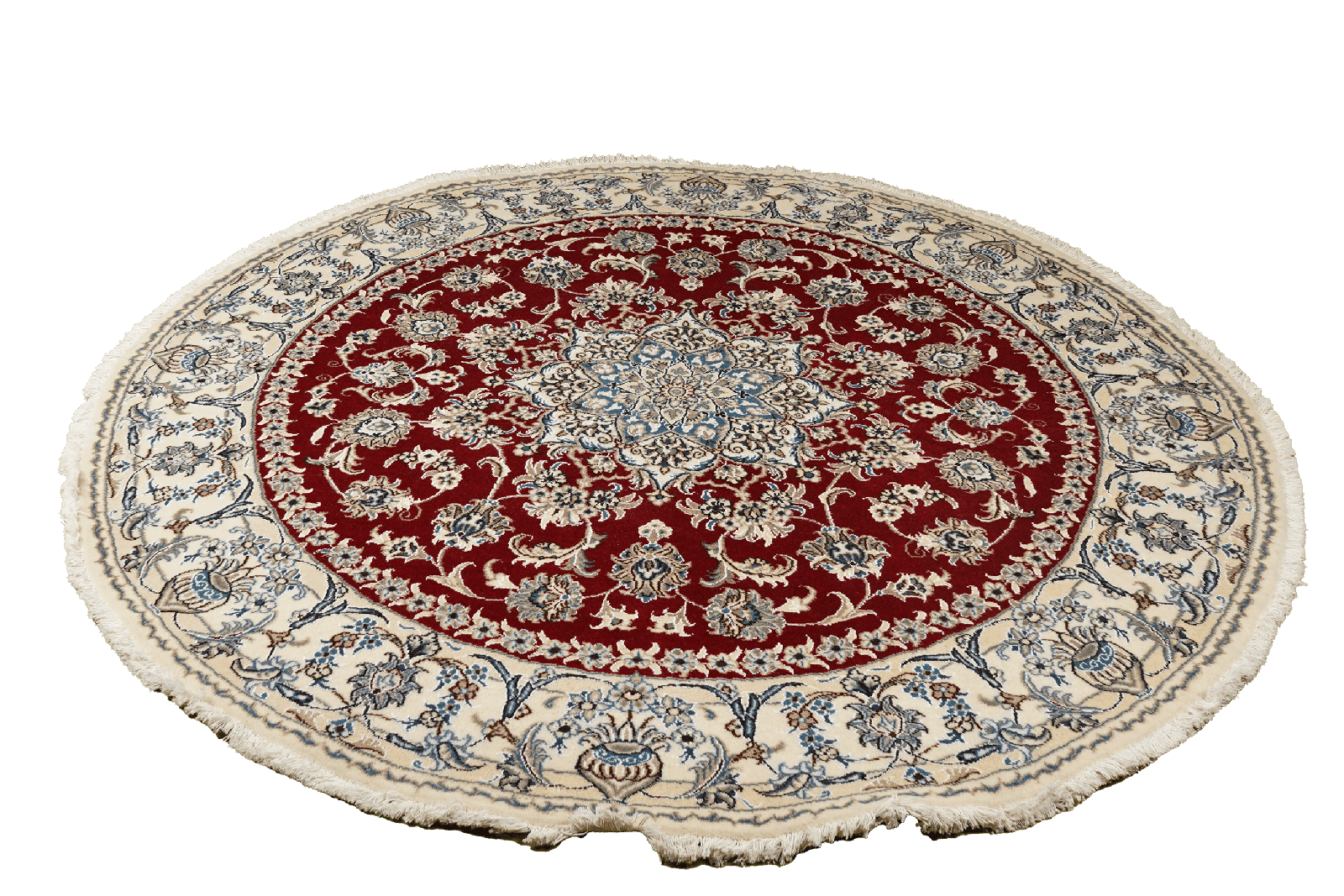 Nain — Hand-knotted, 199x199 cm, Red, 100% Virgin Wool | View 5