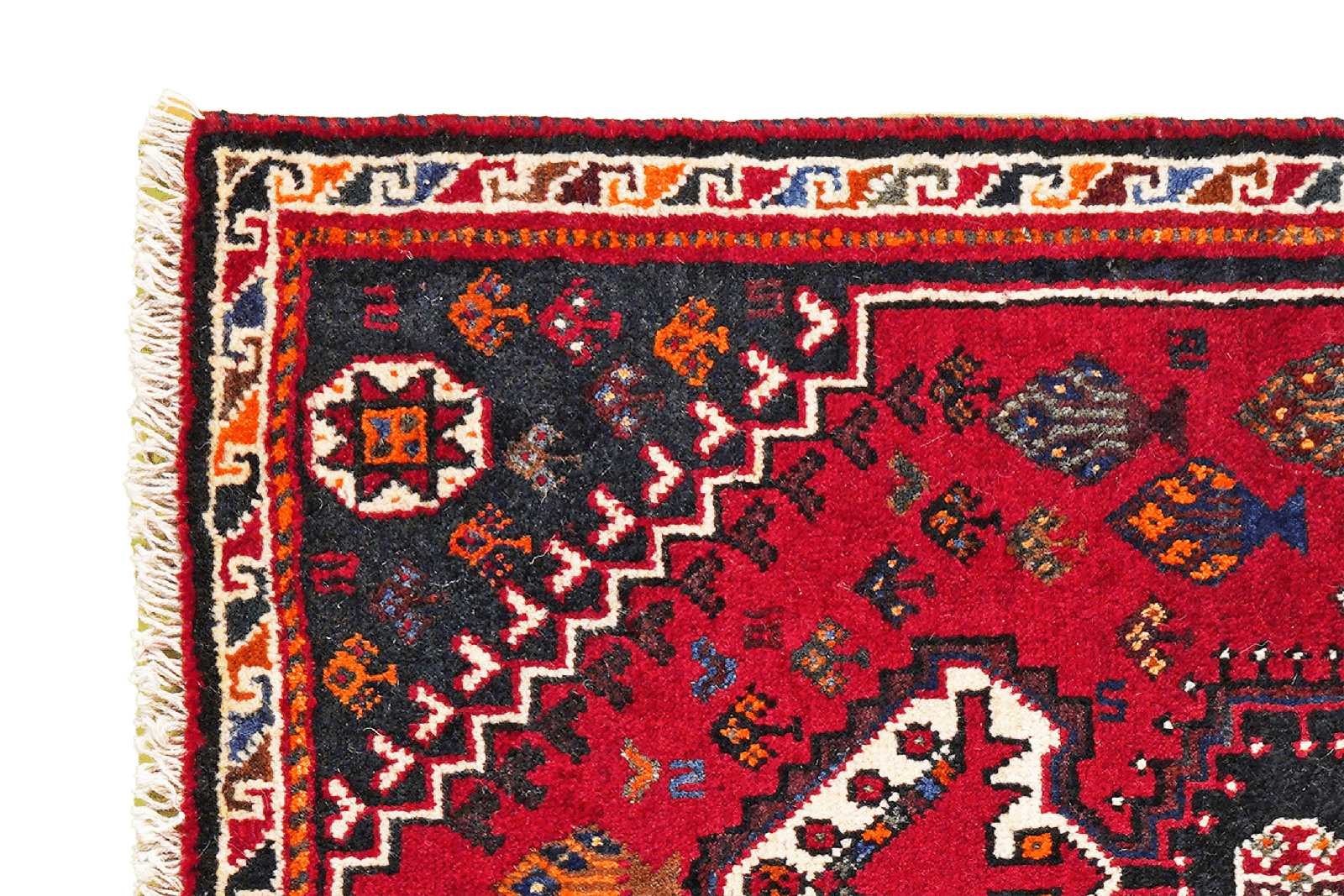 Gashgai — Hand-knotted, 85x128 cm, Red, 100% Virgin Wool | View 3