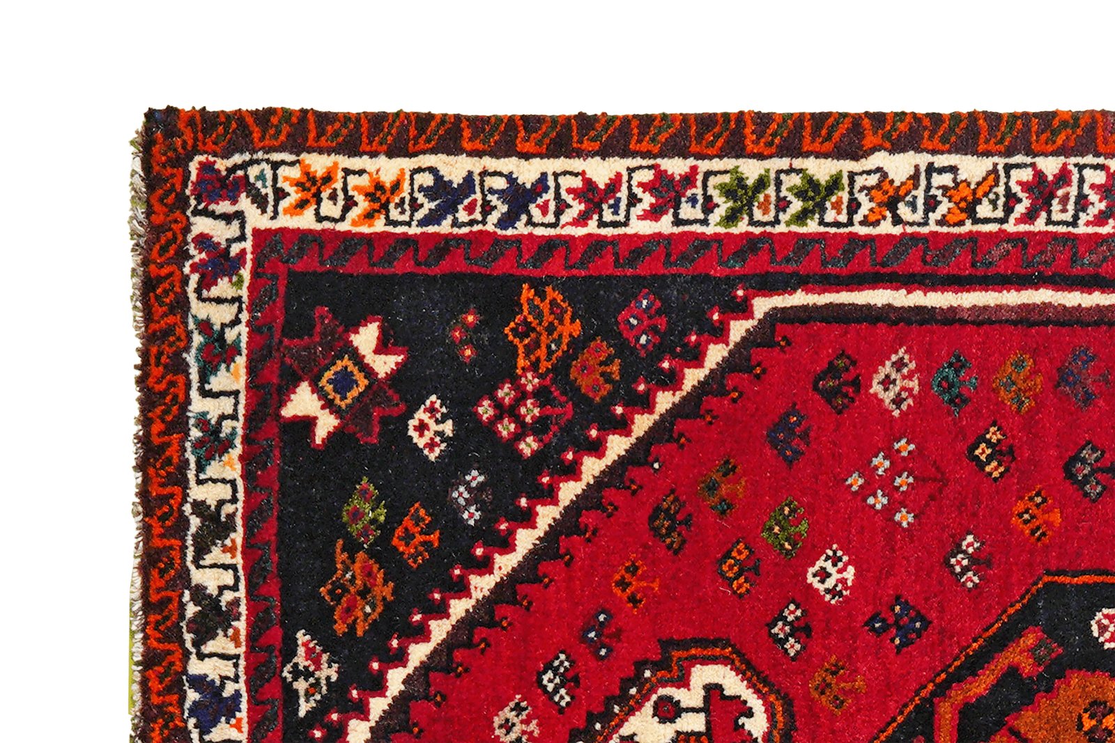 Gashgai — Hand-knotted, 86x122 cm, Red, 100% Virgin Wool | View 3