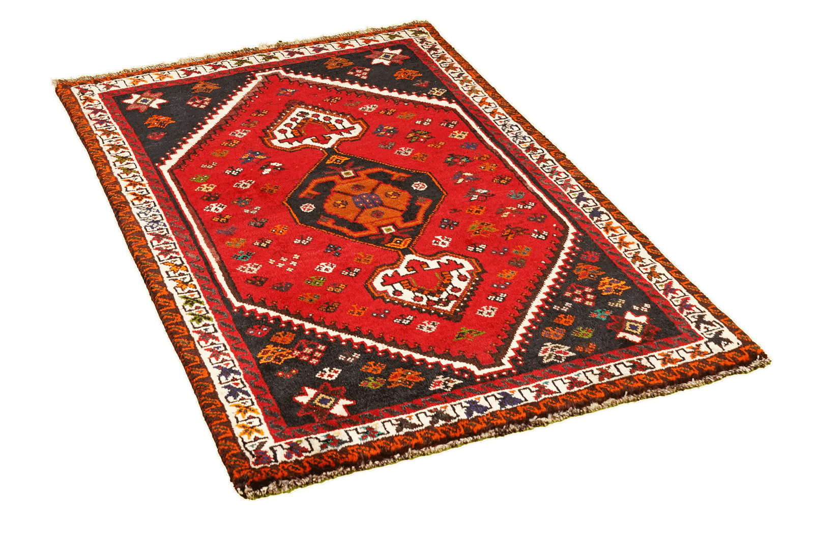 Gashgai — Handgefertigt, 122x86 cm, Beige, 100% Virgin Wool | View 5