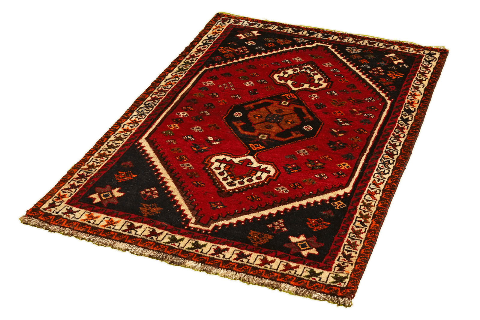 Gashgai — Handgefertigt, 122x86 cm, Beige, 100% Virgin Wool | View 6